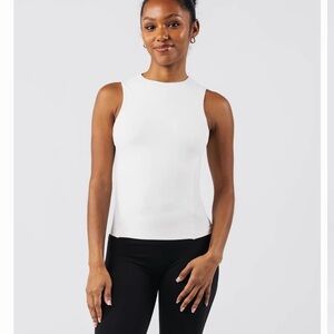 Alphalete basics White Sleeveless Top
